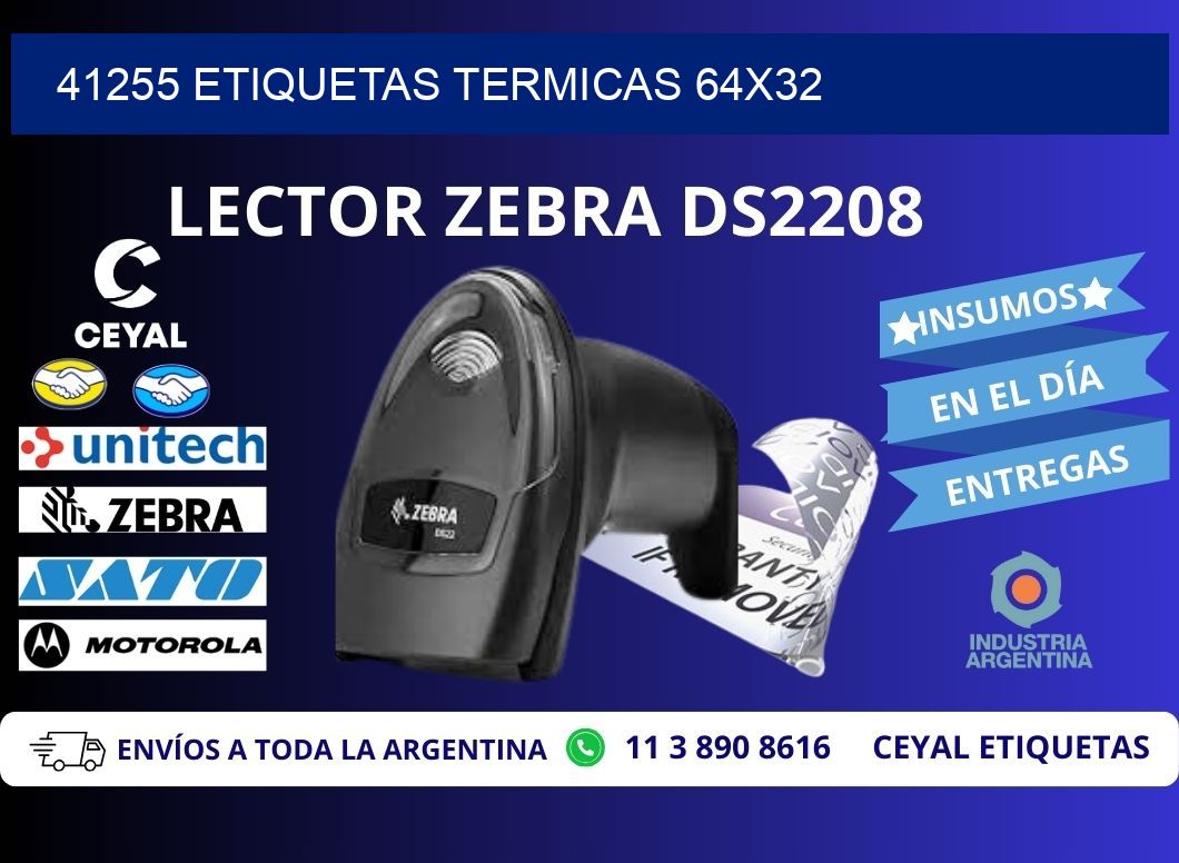 41255 etiquetas termicas 64x32