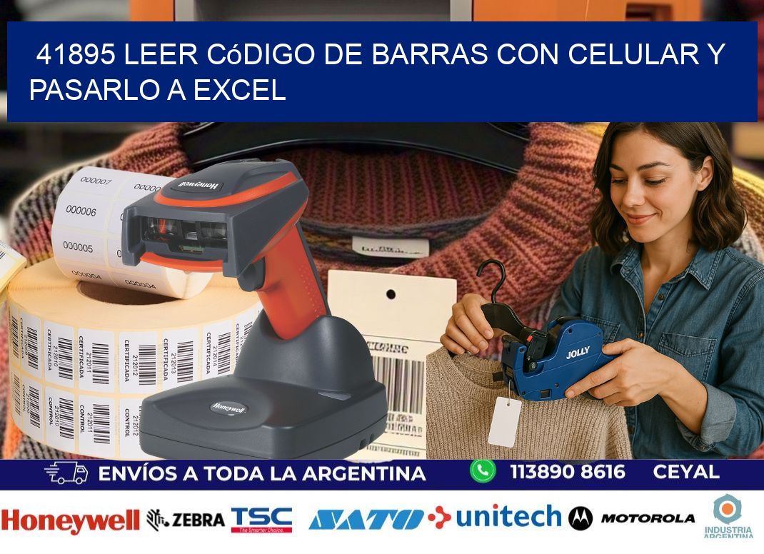 41895 Leer código de barras con celular y pasarlo a Excel