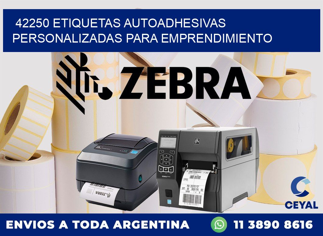 42250 etiquetas autoadhesivas personalizadas para emprendimiento