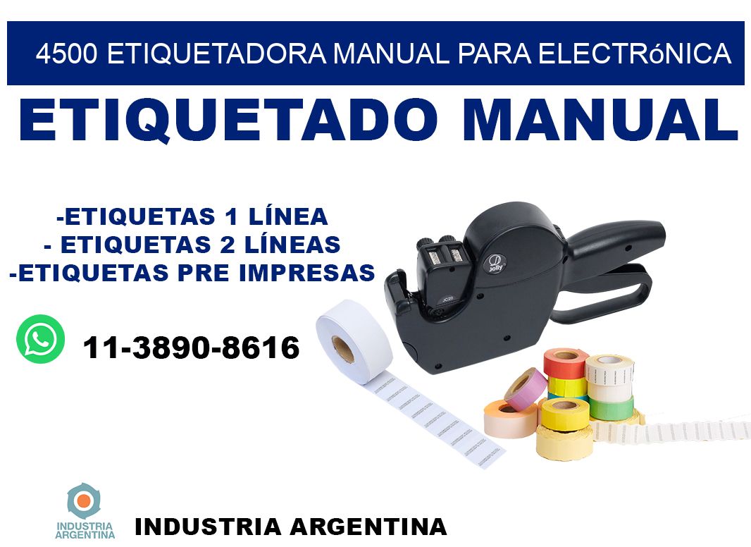 4500 etiquetadora manual para electrónica