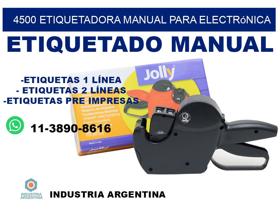 4500 etiquetadora manual para electrónica