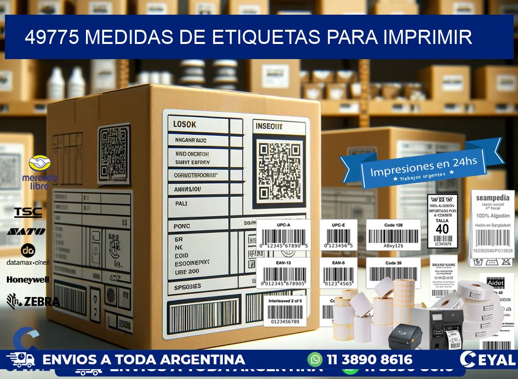49775 Medidas de etiquetas para imprimir