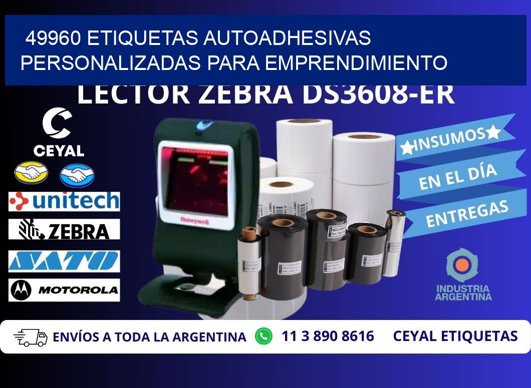 49960 etiquetas autoadhesivas personalizadas para emprendimiento