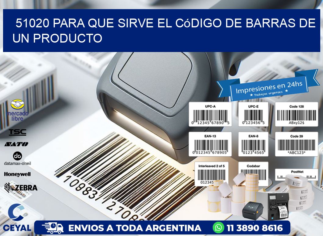 51020 Para que sirve el código de barras de un producto