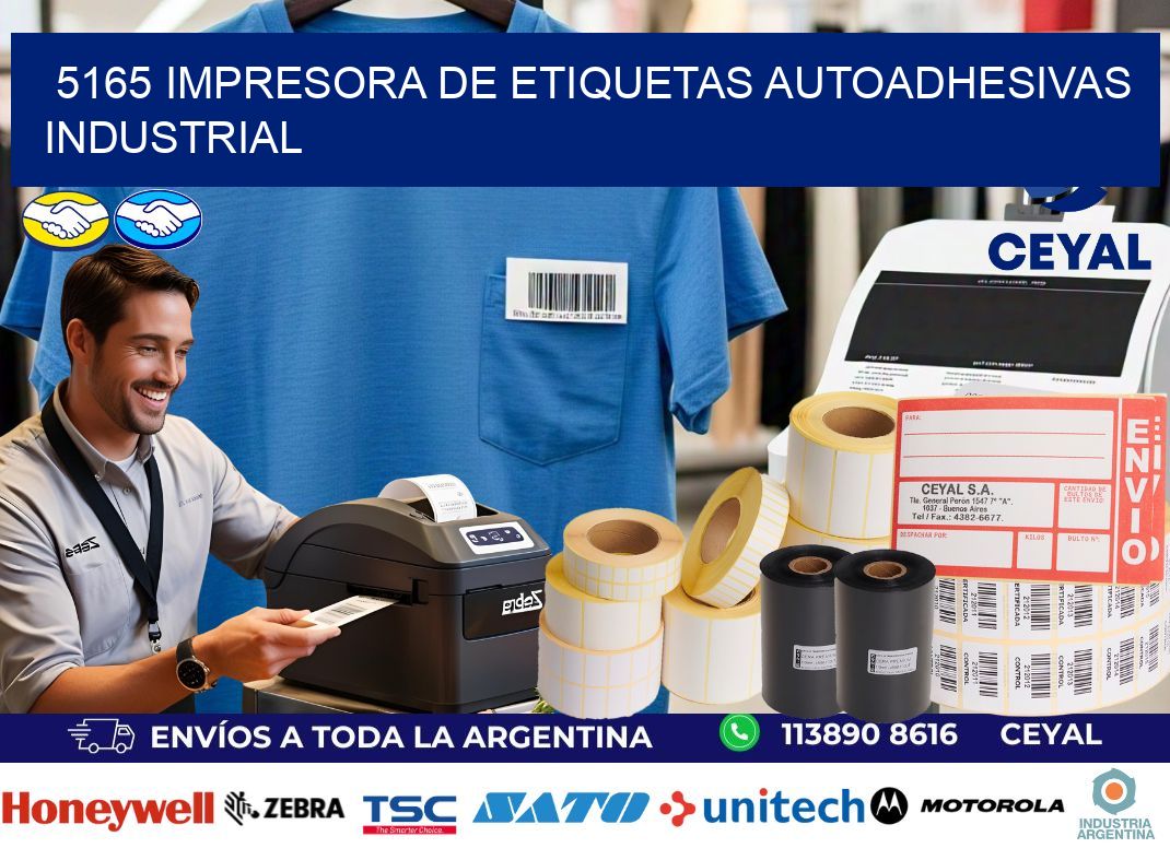 5165 Impresora de etiquetas autoadhesivas industrial