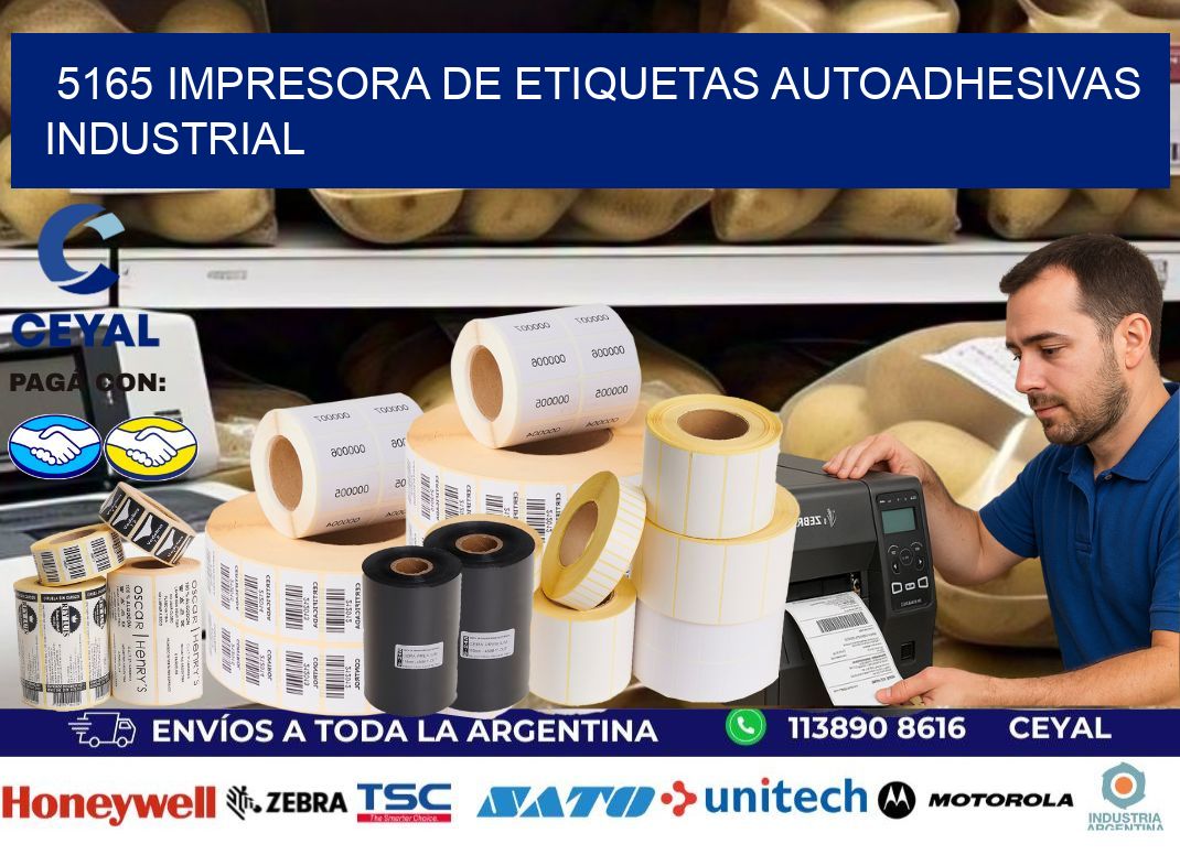 5165 Impresora de etiquetas autoadhesivas industrial