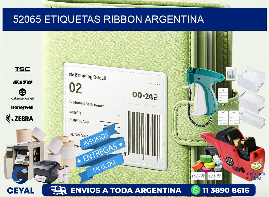 52065 etiquetas ribbon argentina