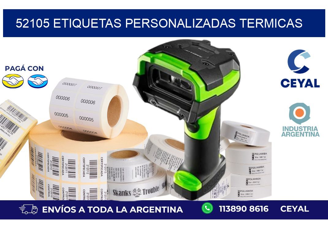 52105 Etiquetas personalizadas termicas