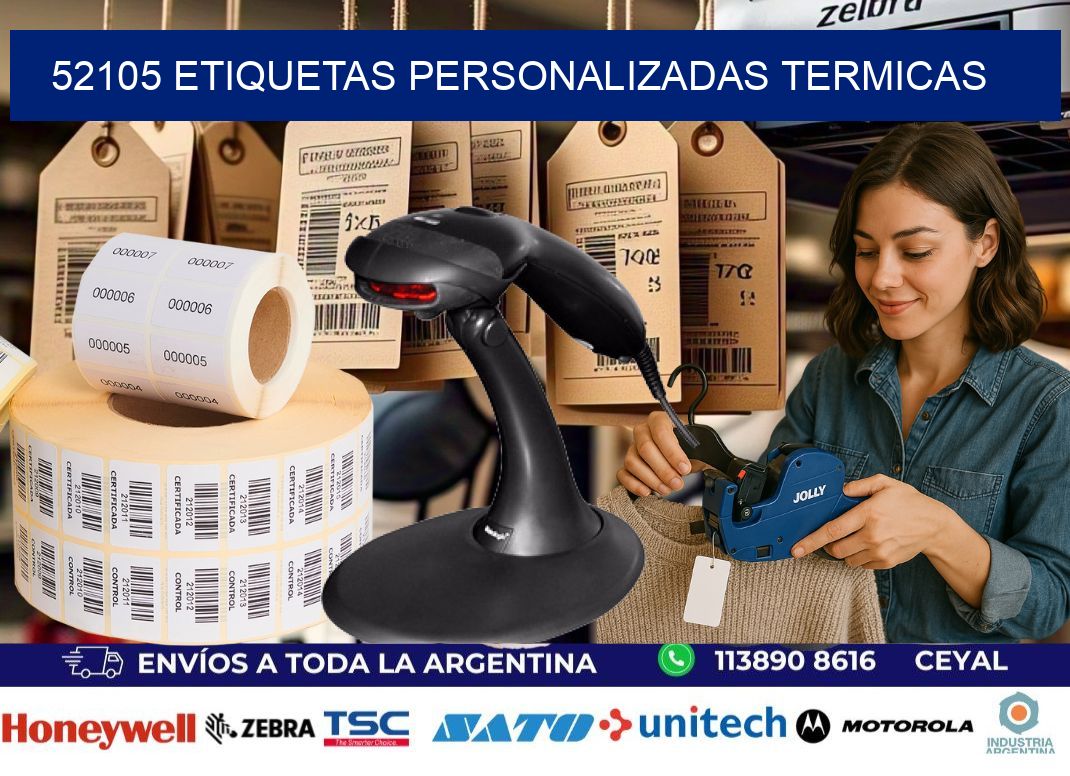 52105 Etiquetas personalizadas termicas