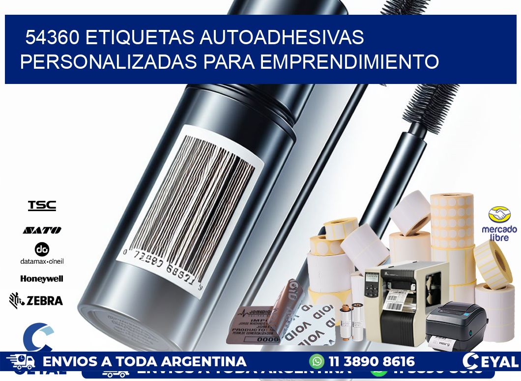 54360 etiquetas autoadhesivas personalizadas para emprendimiento