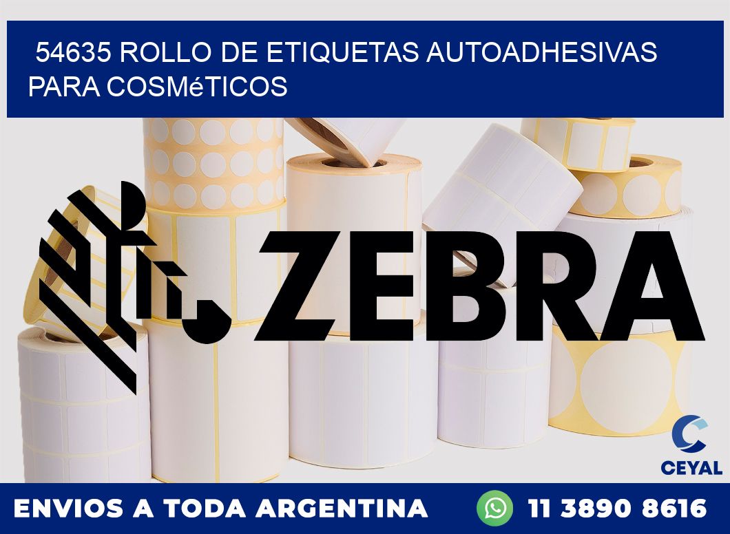 54635 rollo de etiquetas autoadhesivas para cosméticos