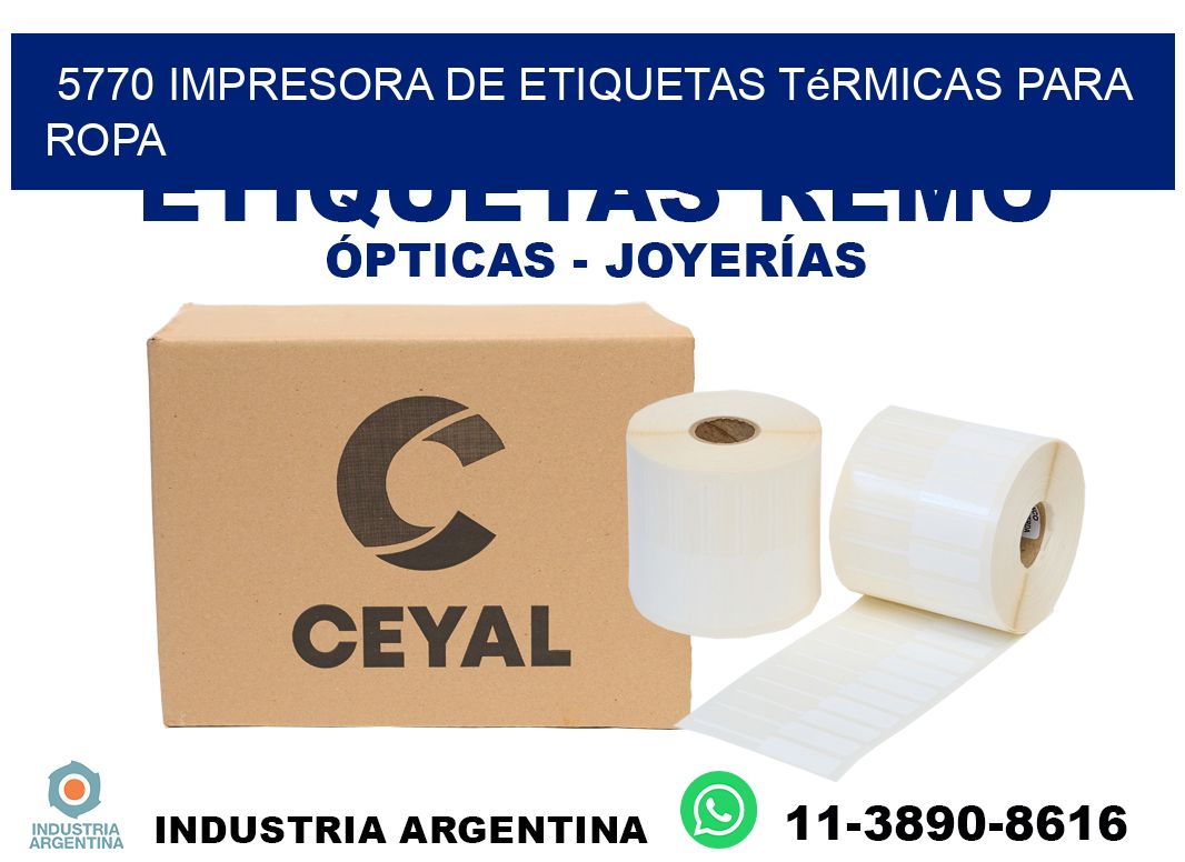 5770 impresora de etiquetas térmicas para ropa