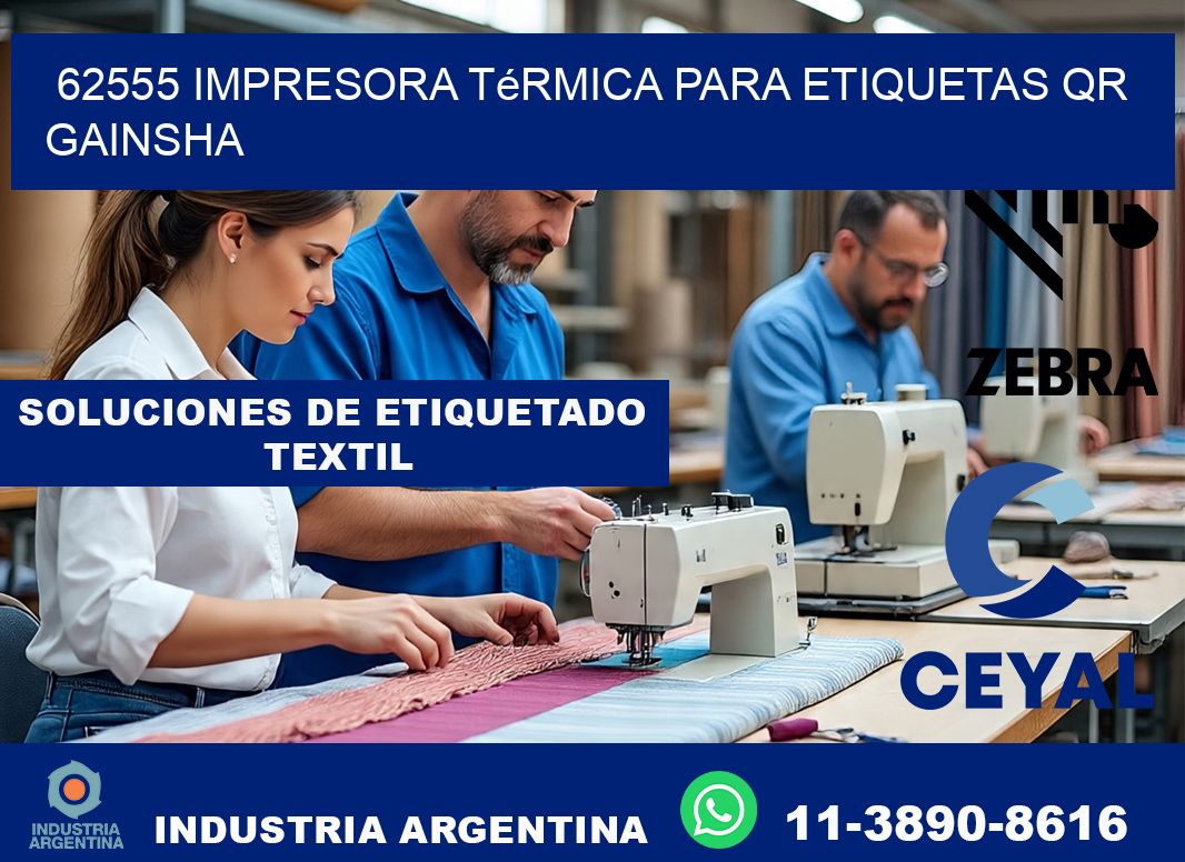 62555 impresora térmica para etiquetas QR GAINSHA