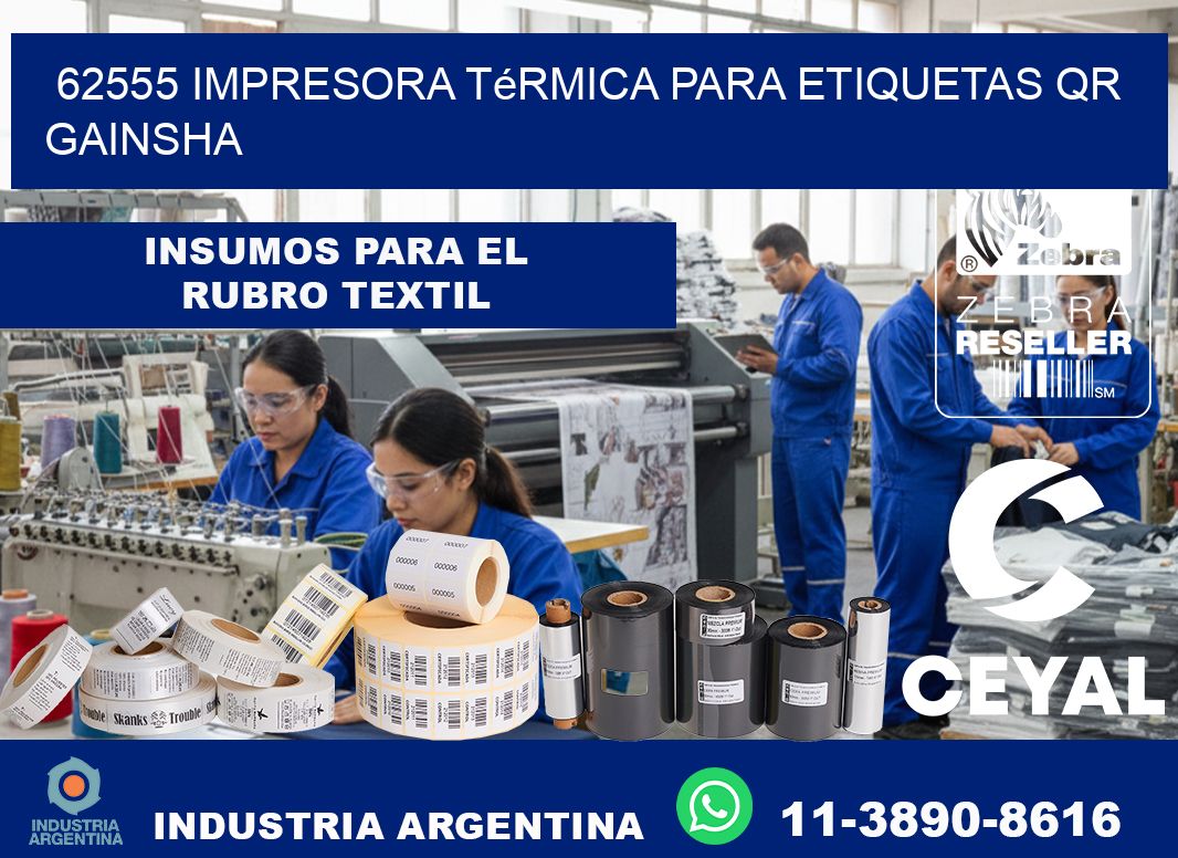 62555 impresora térmica para etiquetas QR GAINSHA