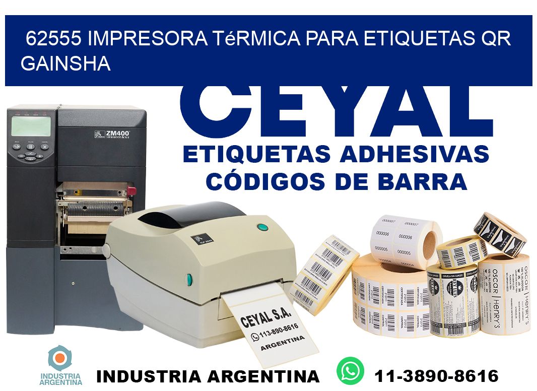 62555 impresora térmica para etiquetas QR GAINSHA
