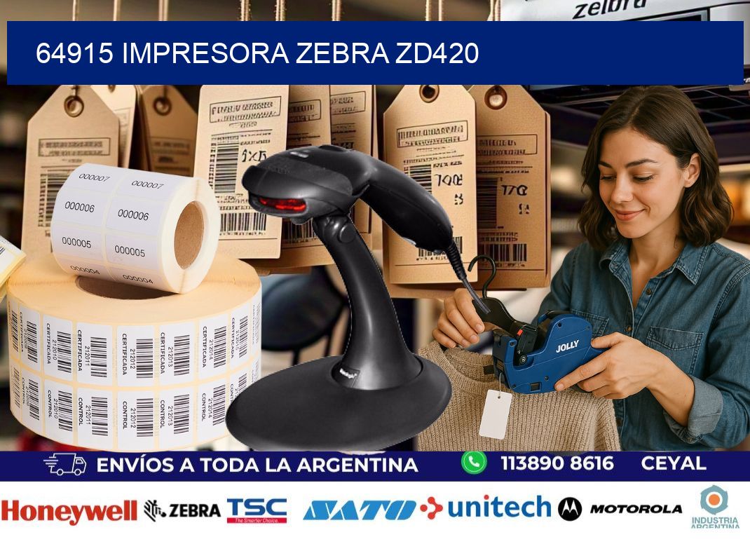 64915 Impresora Zebra ZD420