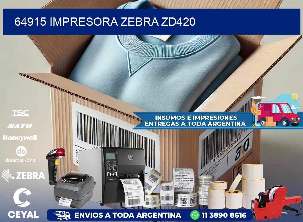 64915 Impresora Zebra ZD420
