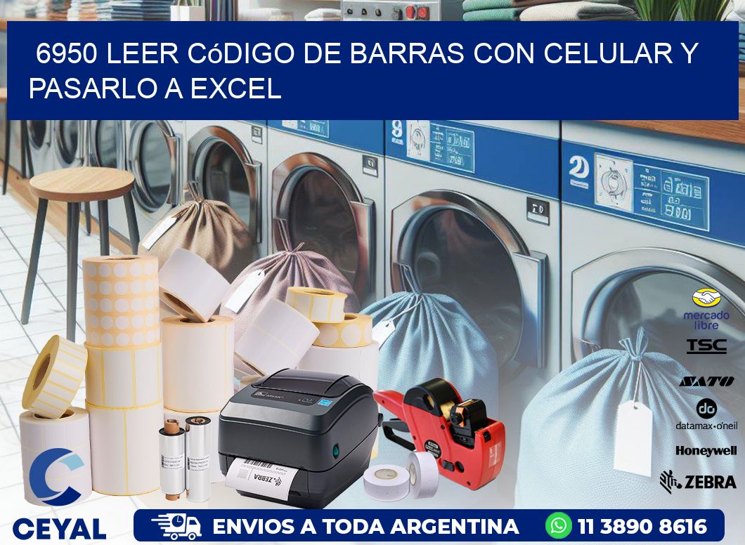 6950 Leer código de barras con celular y pasarlo a Excel