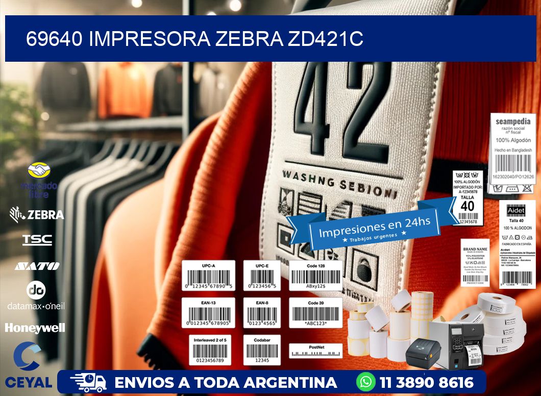 69640 Impresora Zebra zd421c