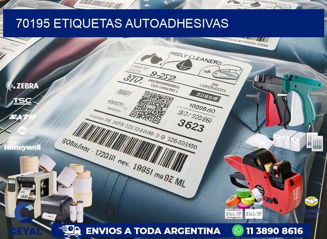 70195 Etiquetas autoadhesivas