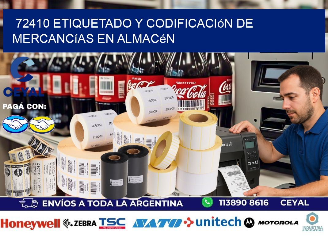 72410 Etiquetado y codificación de mercancías en almacén