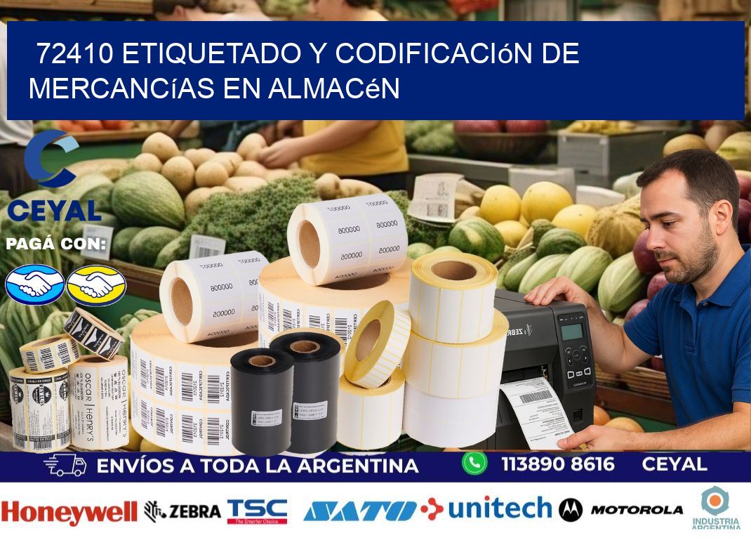72410 Etiquetado y codificación de mercancías en almacén