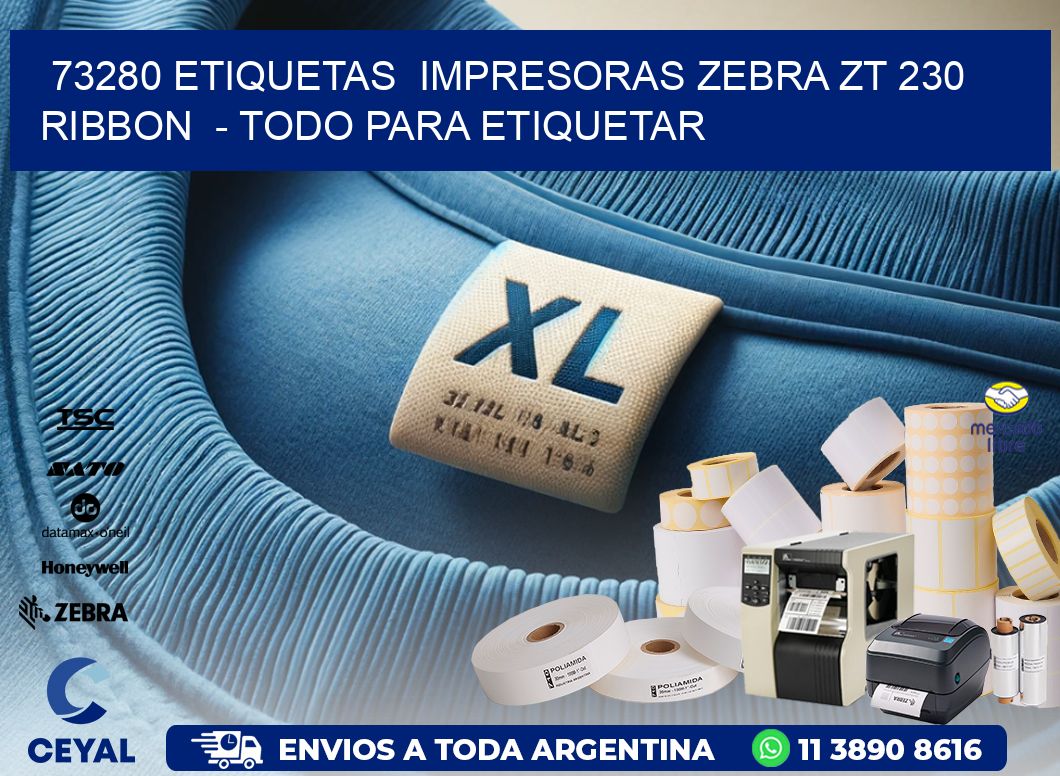 73280 etiquetas  impresoras zebra zt 230 ribbon  - Todo para Etiquetar