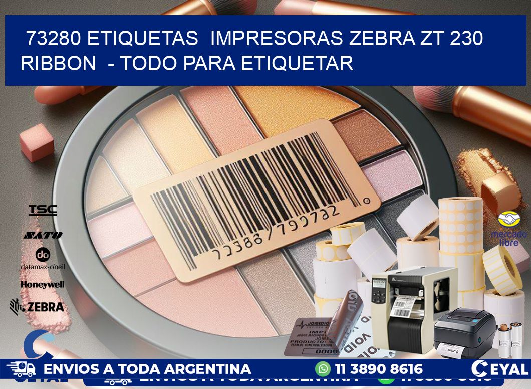 73280 etiquetas  impresoras zebra zt 230 ribbon  – Todo para Etiquetar