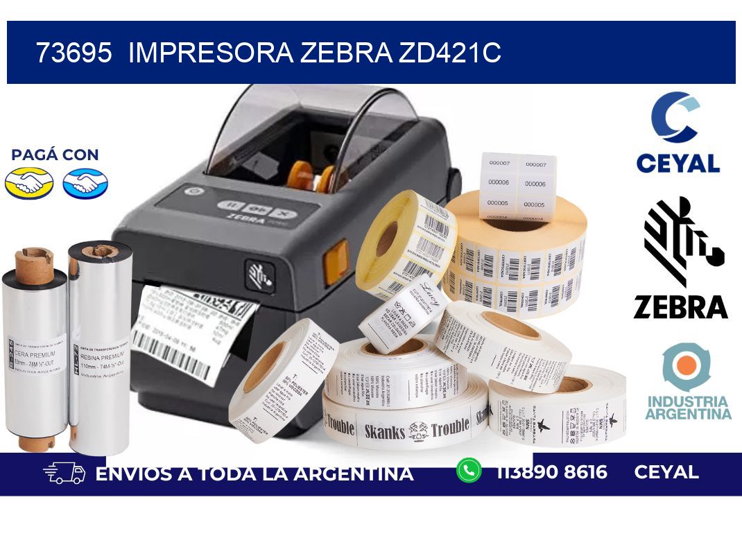 73695 Impresora Zebra zd421c