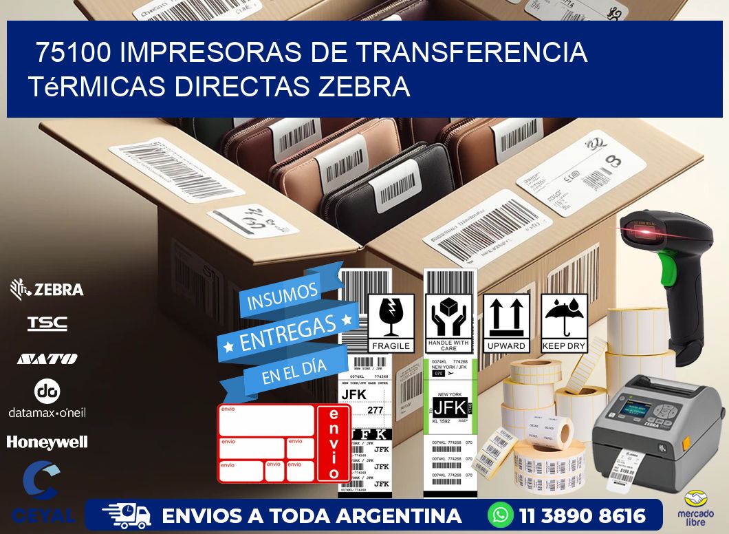 75100 impresoras de Transferencia térmicas directas zebra