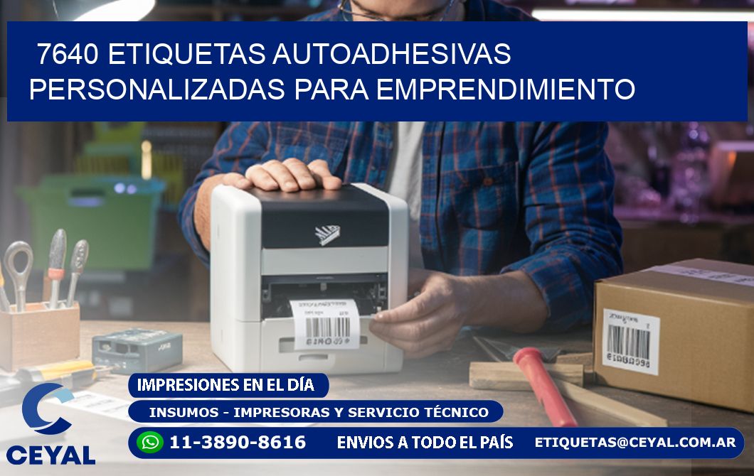 7640 etiquetas autoadhesivas personalizadas para emprendimiento