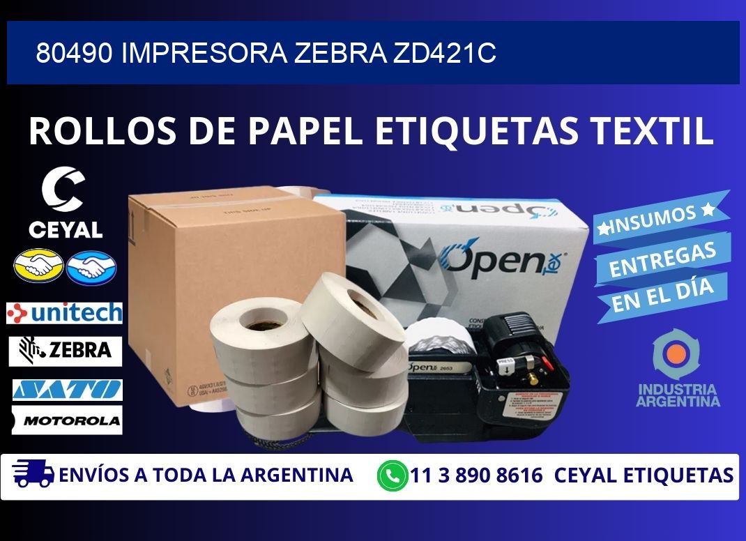 80490 Impresora Zebra zd421c