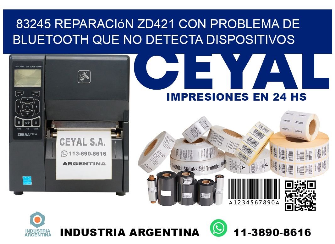 83245 reparación zd421 con problema de bluetooth que no detecta dispositivos