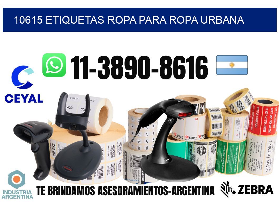 10615 Etiquetas ropa para ropa urbana