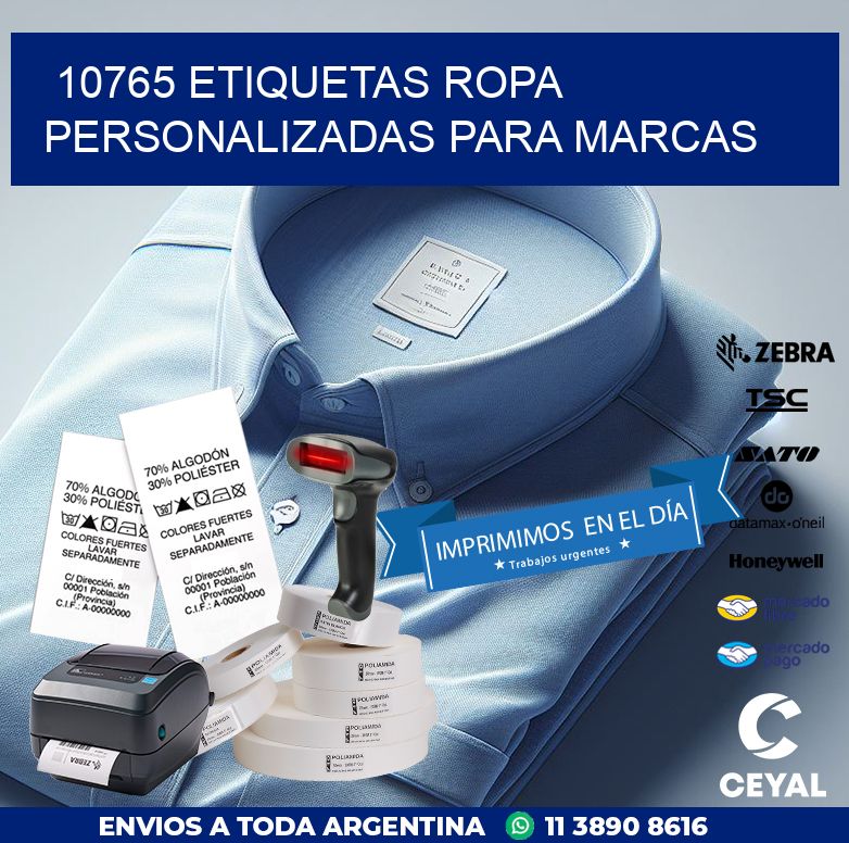 10765 Etiquetas ropa personalizadas para marcas