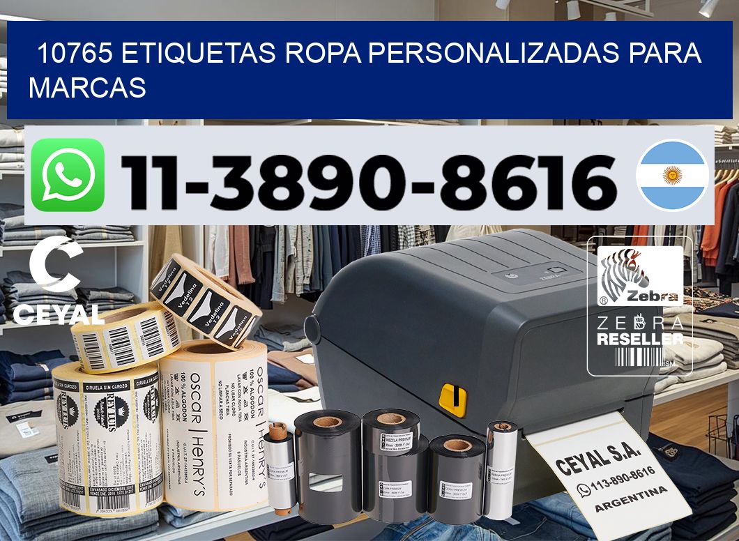 10765 Etiquetas ropa personalizadas para marcas