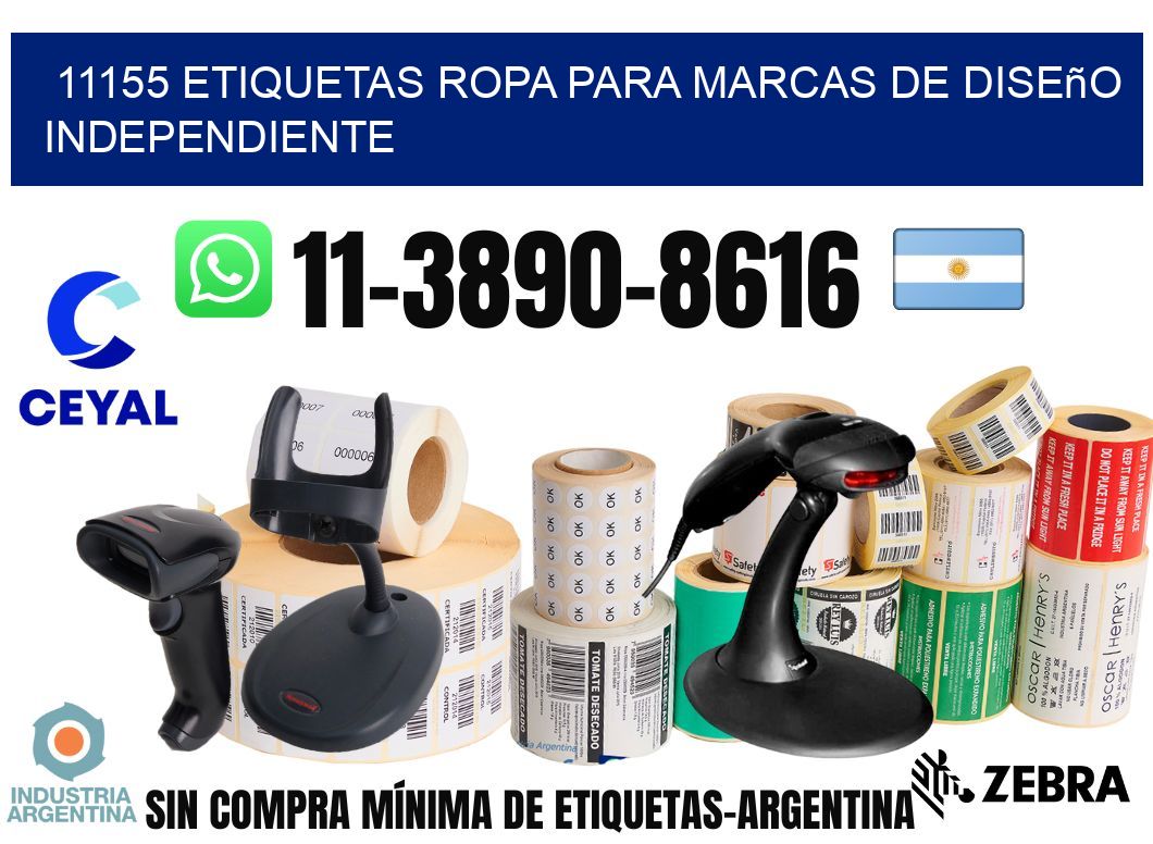 11155 Etiquetas ropa para marcas de diseño independiente