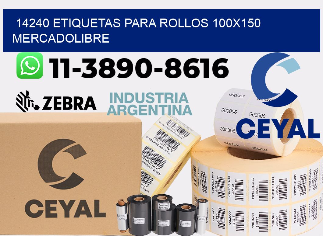 14240 etiquetas para rollos 100x150 mercadolibre