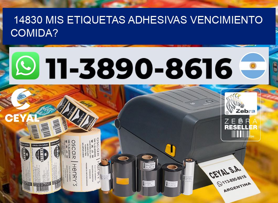 14830 mis etiquetas adhesivas vencimiento comida?