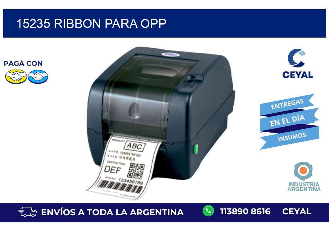 15235 ribbon para opp