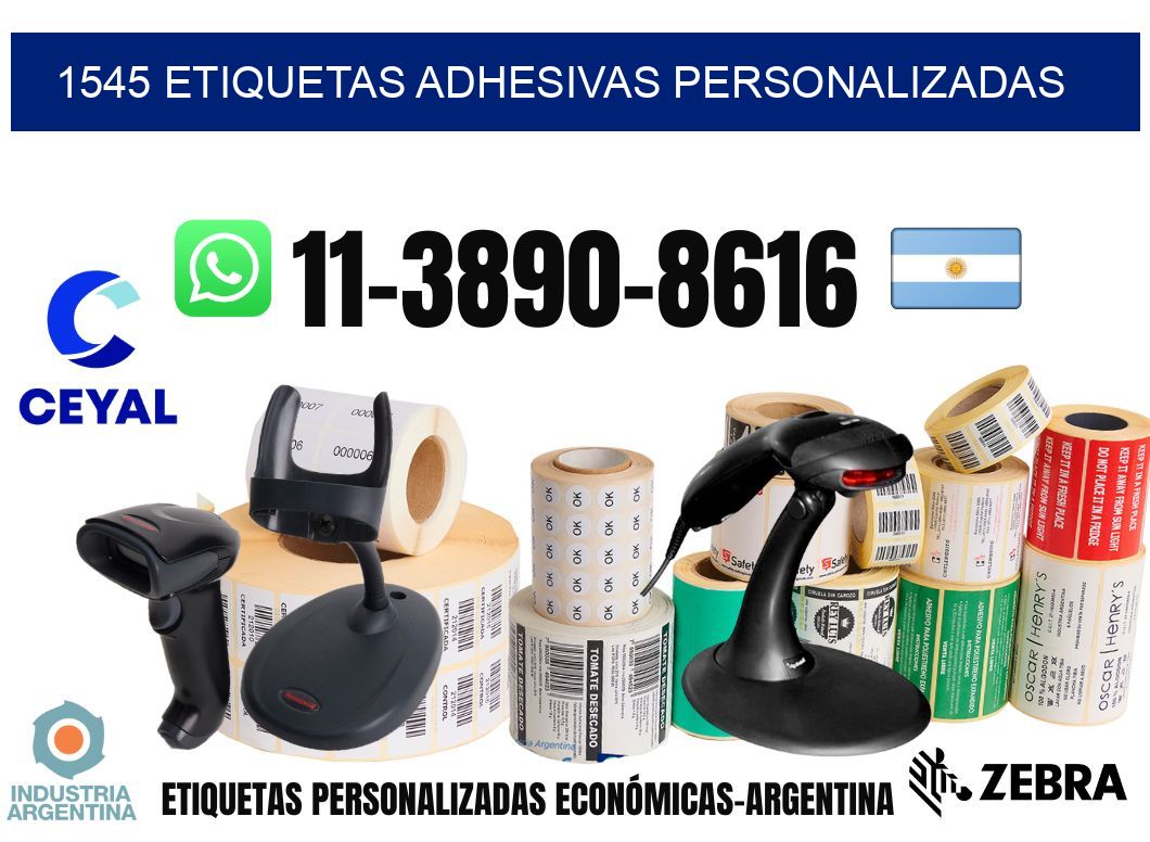 1545 Etiquetas adhesivas personalizadas