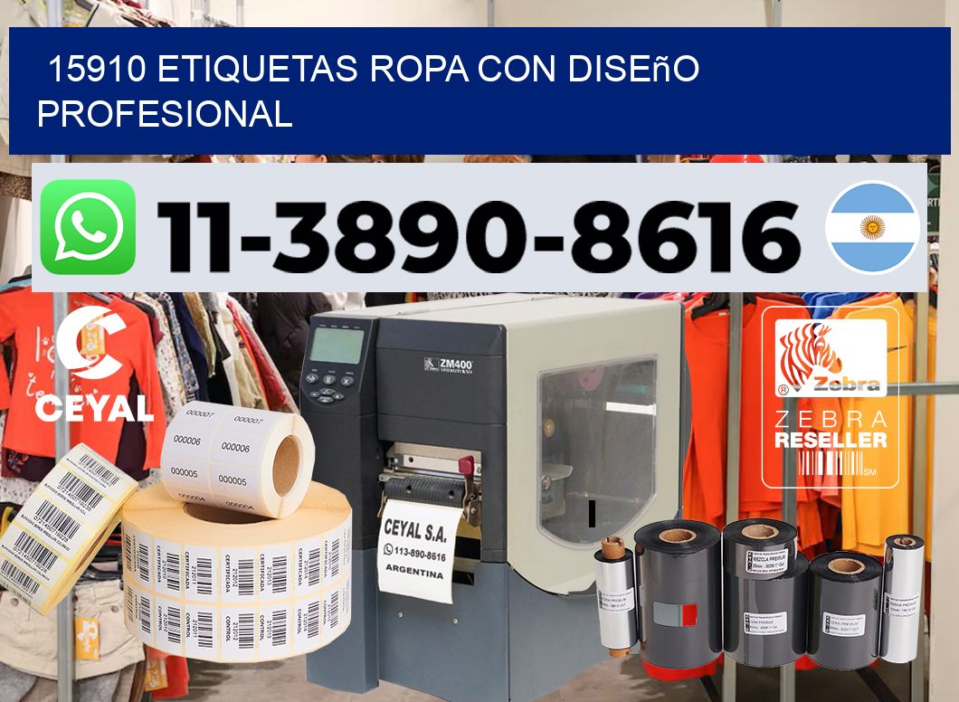 15910 Etiquetas ropa con diseño profesional
