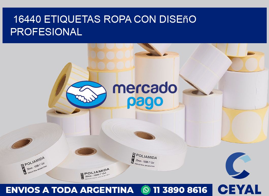 16440 Etiquetas ropa con diseño profesional