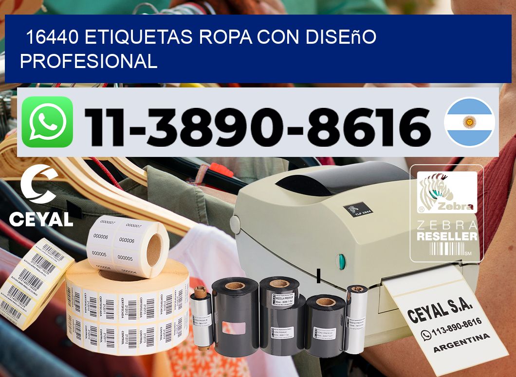 16440 Etiquetas ropa con diseño profesional