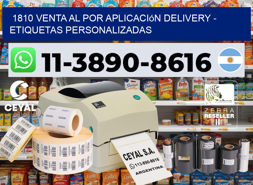 1810 Venta al Por Aplicación delivery – Etiquetas Personalizadas