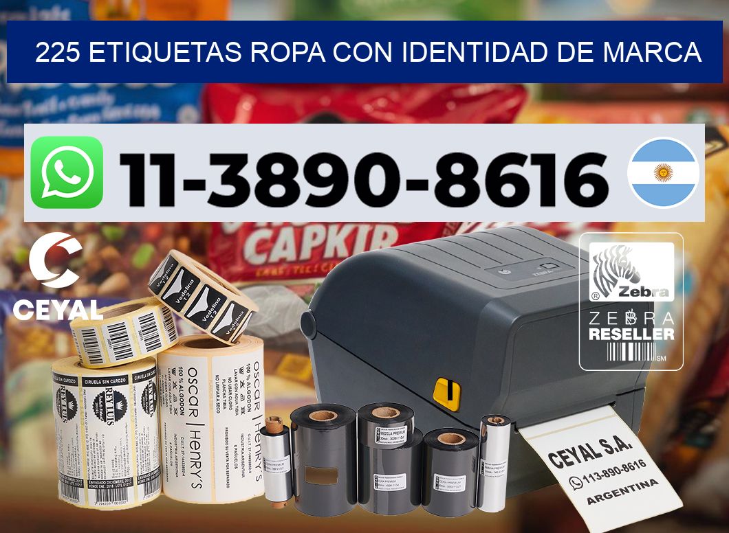 225 Etiquetas ropa con identidad de marca