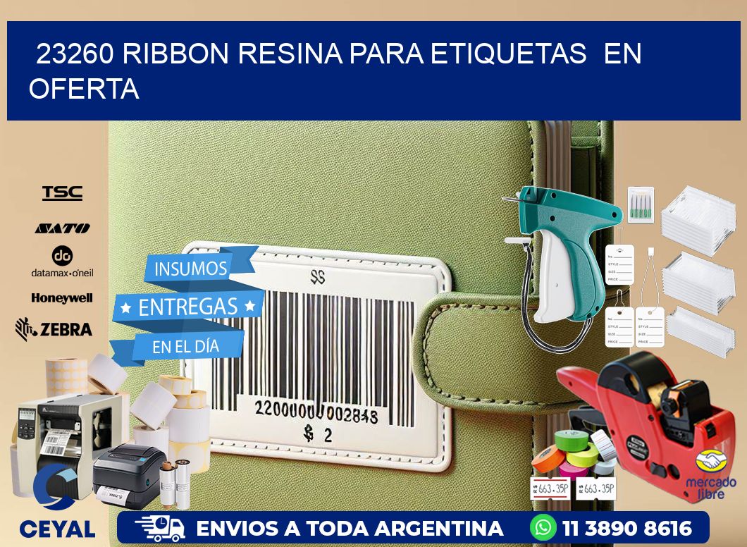 23260 ribbon resina para etiquetas  en oferta