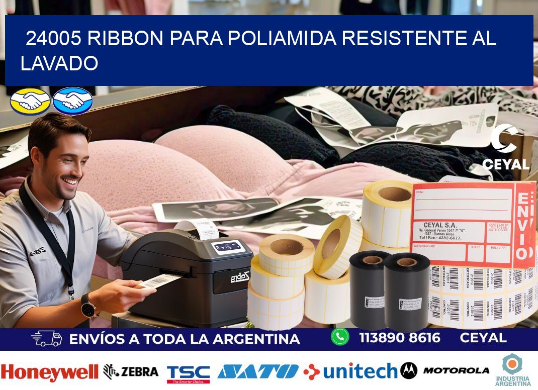 24005 ribbon para poliamida resistente al lavado