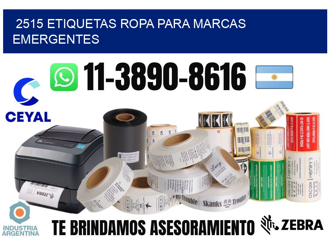 2515 Etiquetas ropa para marcas emergentes