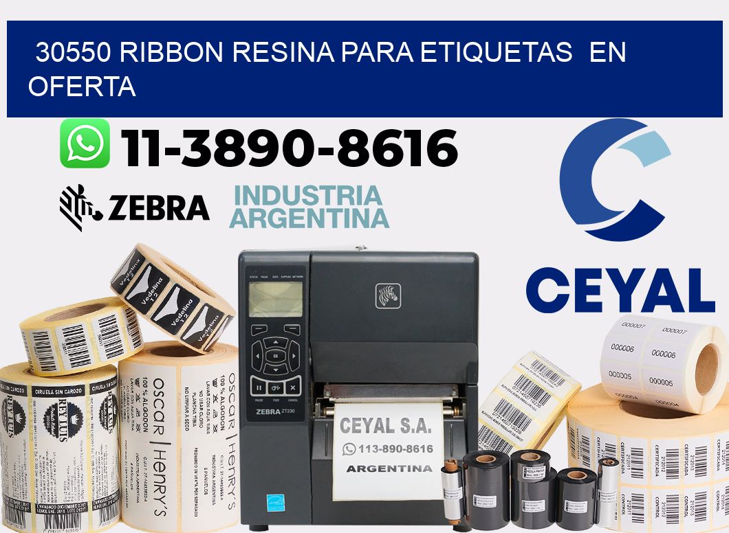 30550 ribbon resina para etiquetas en oferta